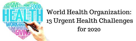 Who Releases 13 Urgent Health Challenges