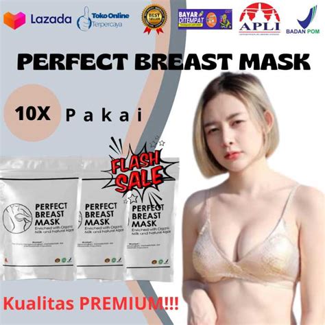 perfect breast mask 10x pakai 100 original pembesar payudara pengencang payudara