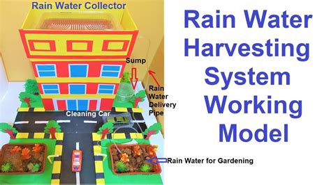 Rainwater Harvesting Working Model D For Science Fair Exhibition Diy Project Howtofunda