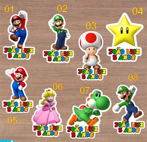 Aplique Recorte Personalizado Super Mario Personalizado No Elo7