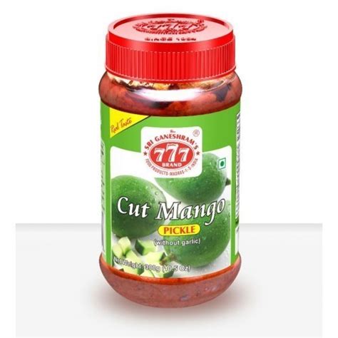 777 Cut Mango Pickle 300g Grace Imports