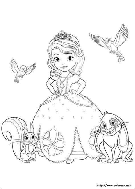 Dibujos Para Colorear De La Princesa Sofia