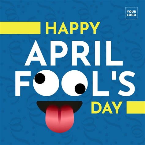 April Fools Editable Greeting Banner In 2021 April Fools April