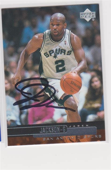 Jaren Jackson San Antonio Spurs Georgetown University Autographed Card