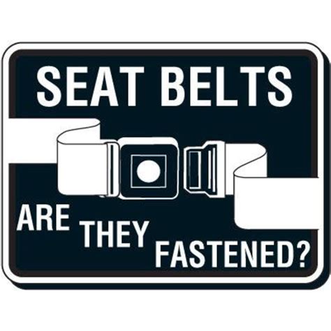 seat belt safety sign etsy
