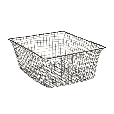 Wire Baskets Rustic Marché Steel Wire Storage Baskets The Container