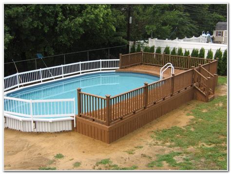 Oval Above Ground Pool With Deck 20 Best Above Ground Swimming Pool