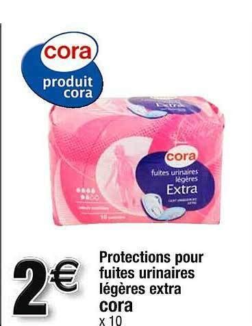 Promo Protections Pour Fuites Urinaires L G Res Extra Chez Cora