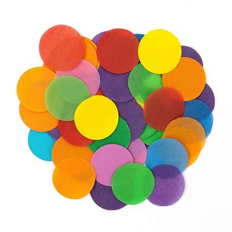 Papier De Soie Multicolore Confetti Dots Cercles 1lb 2 Etsy France