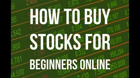 How To Buy Stocks For Beginners Online Youtube