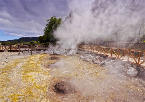 hot springs in furnas on sao miguel island stock image image of islands acores 152630201