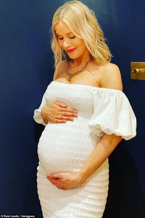 Pregnant Kate Lawler Displays Her Growing Baby Bump As She Celebrates