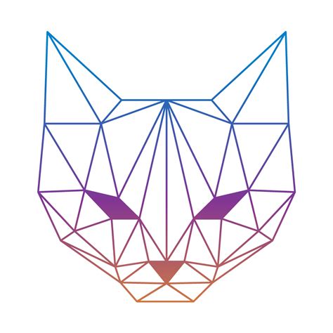 Draw and learn about pets using geometric shapes and the elements and principles of design. Geometric cat | Geometric cat, Geometric drawing ...