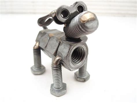 Welded Nuts And Bolts Dog Sculptures Nuts And Bolts Dog Sculpture