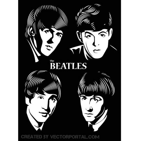 Beatles Vector Portrait Ai