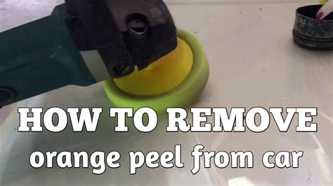 How To Remove Orange Peel With Sanding Youtube
