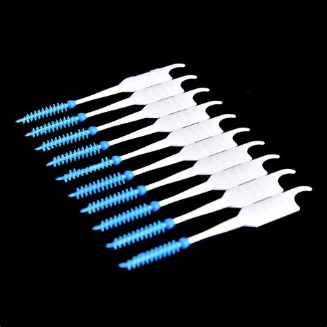 200pcs Soft Silicone Double Ended Tooth Picks Soft Dental Floss