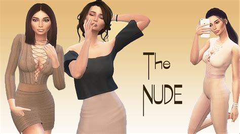 The Sims 4 Create A Sim The Nude Девушка в стиле Nude YouTube