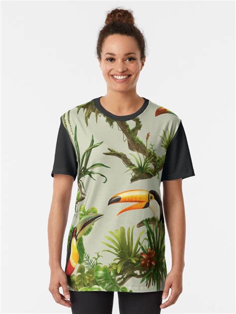 Toucans And Bromeliads Canvas Background T Shirt For Sale By