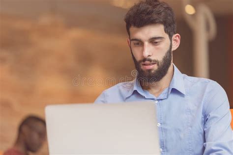 Startup Business Software Developer Working On Computer At Modern