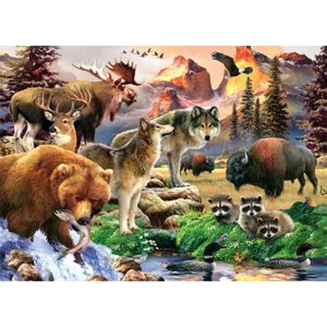 Masterpieces Animal Planet Wild America North American Wildlife 1000