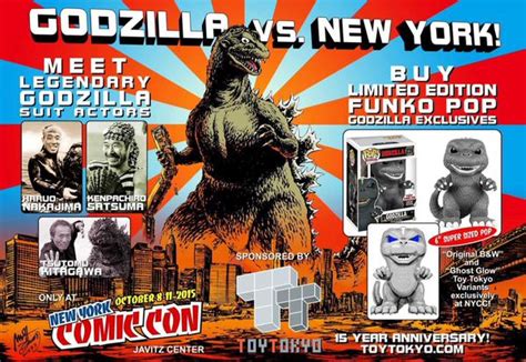 The first wave of regular sized pop! Image - New York Comic-Con FunKo Pop Exclusive Godzillas ...