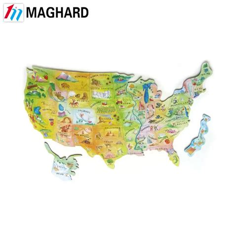 Magnetic Puzzle Map United States Buy Magnetic Puzzle Map United