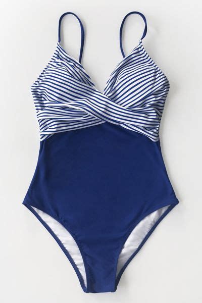 blue and stripe one piece swimsuit swimsuits one piece swimsuit striped one piece