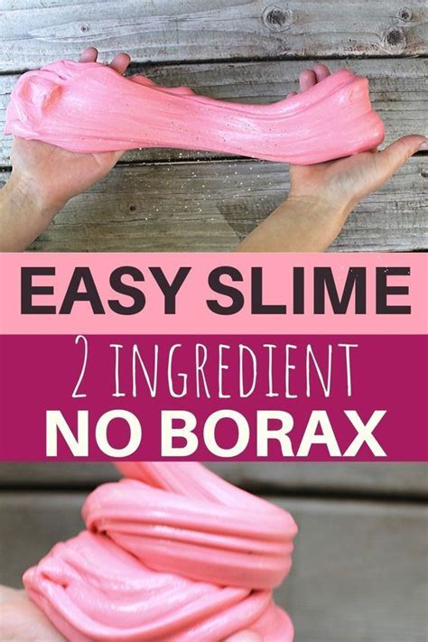 How To Make Slime Without Borax Easy Recipe Easy Slime Recipe Diy