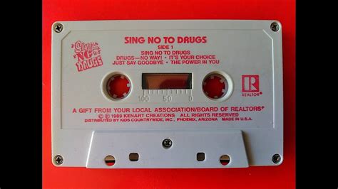 Sing No To Drugs 1989 Rare 80s Cassette Say Psa Youtube