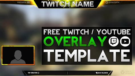 Free Twitch Overlay Template Downloadpsd Photoshop Stream Overlay
