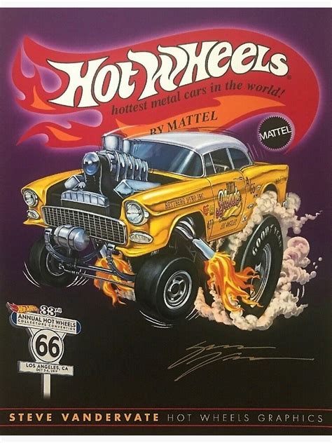 Hot Wheels Gold 55 Gasser Poster Poster By Jferro67 Redbubble