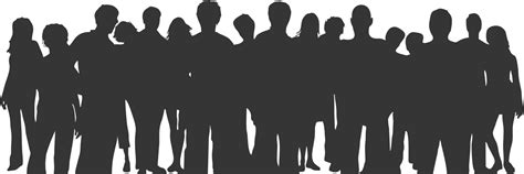 Crowd Silhouette Png Clipart Png All Png All