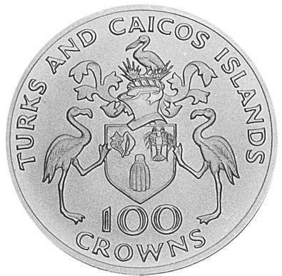Turks Caicos Islands 100 Crowns KM 4 Prices Values NGC