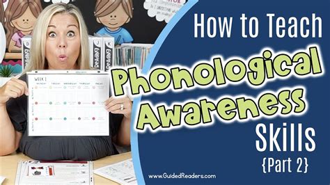 How To Teach Phonological Awareness Part 2 Youtube