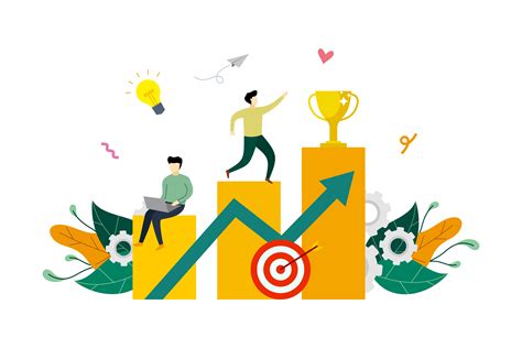 Business Profit Growth To Success Vector Graphic By Lartestudio