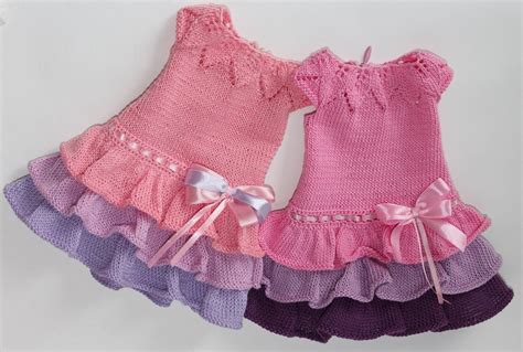 Pdf Knitting Pattern Angelina Dress Fits 46 50 Cm Etsy