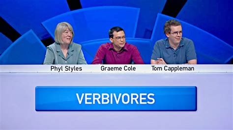 Bbc Two Only Connect Series 12 Verbivores V Taverners Connecting