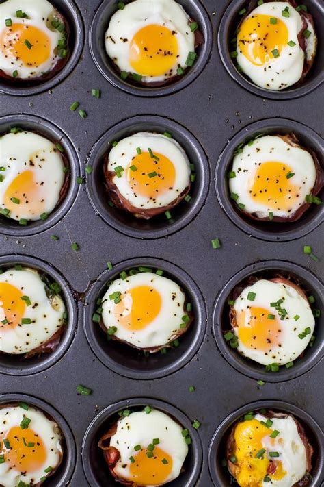 Paleo And Gluten Free Prosciutto Baked Egg Cups An Easy Meal Prep