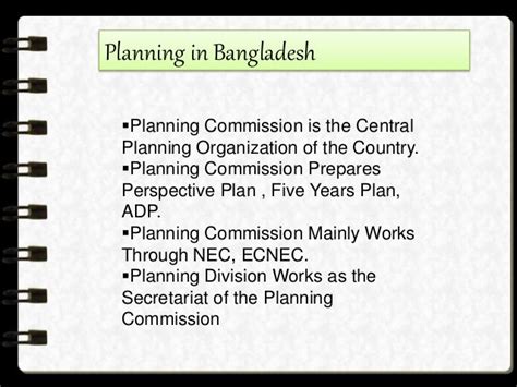Planning In Bangladesh