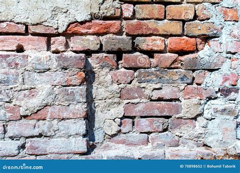 Old Damaged Red Brick Wall Background Stock Photo Image Of Detail
