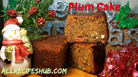 Cream the sugar and butter in a bowl. Plum Cake Recipe | Christmas fruit Cake | How to make plum ...