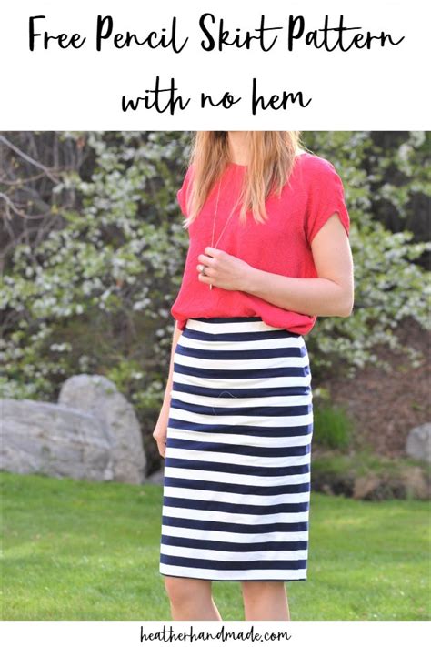 Sew A Pencil Skirt Pattern With No Hemming Required Sewing Decor