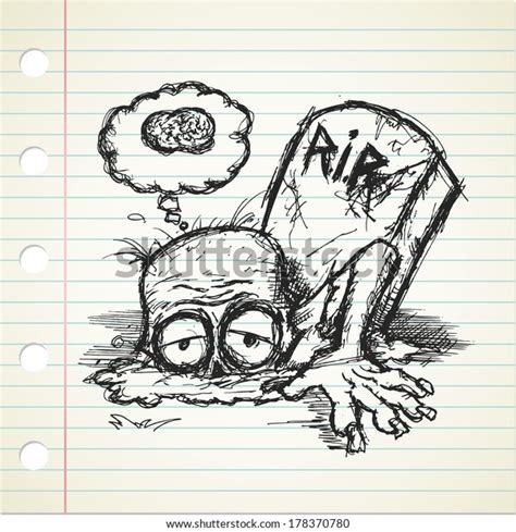 Cartoon Zombie Doodle Style Stock Illustration 178370780 Shutterstock