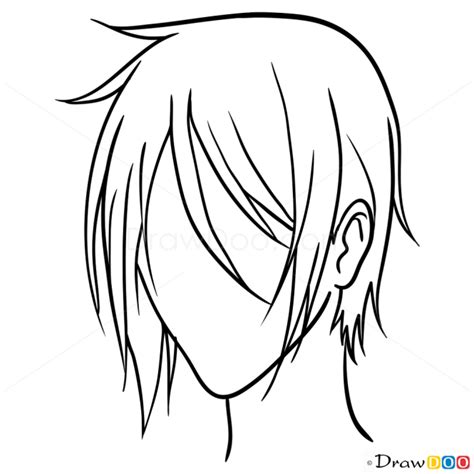 Anime Hair Drawing Easy Step By Step