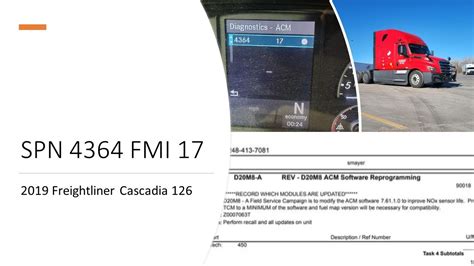 Freightliner Cascadia Spn 4364 Fmi 17 Youtube