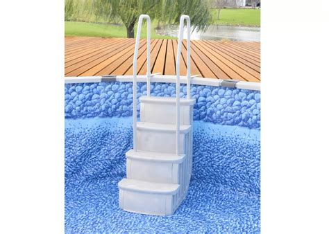 Main Access Istep Above Ground Swimming Pool Deck Entry Step Ladder