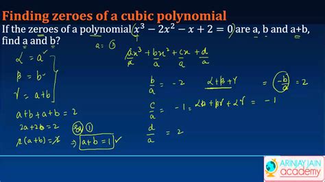 Dummies has always stood for taking on complex concepts and making them easy to understand. Finding Zeroes of a Cubic Polynomial - Class 10 Mathematics (SSC/ICSE/CBSE) - YouTube