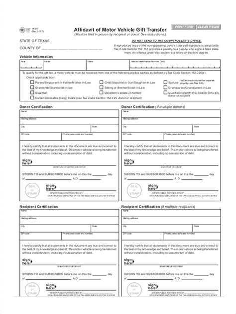 Free 5 Motor Vehicle Transfer Forms In Ms Word Pdf