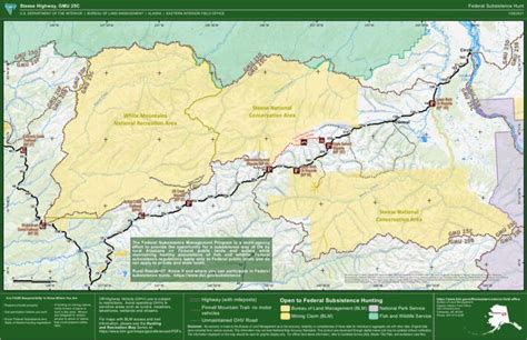 Alaska Gmu 25c Steese Highway Federal Subsistence Hunt Map By Bureau